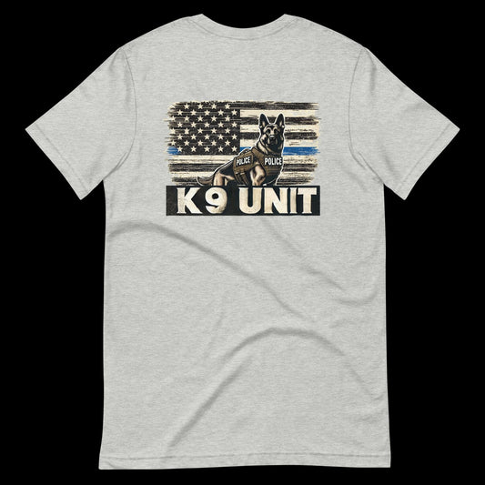 K9 Unit T-Shirt  Police Dog Handler Apparel  Law Enforcement Gift  German Shepherd Design