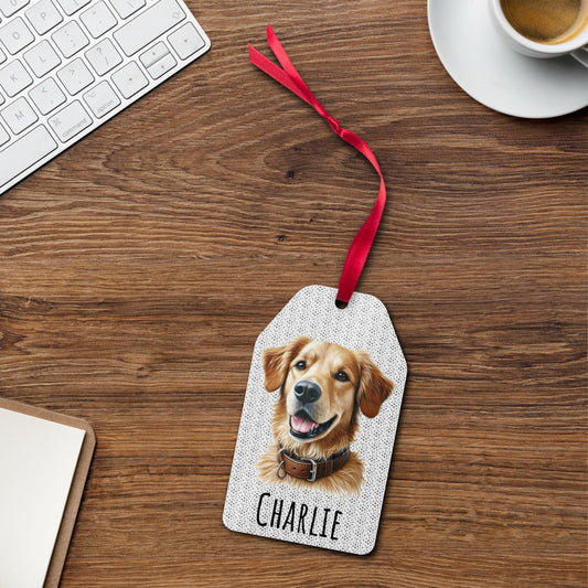 Custom Pet Photo Ornament  Personalized Dog Christmas Decoration with Name