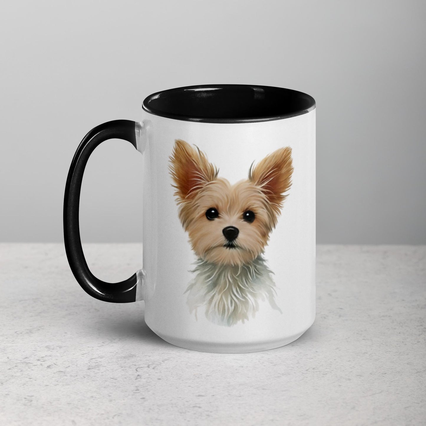 Custom Pet Portrait Ceramic Mug  Personalized Dog or Cat Illustration  [Pet's Name]'s Mom/Dad - Multiple Interior Color Options