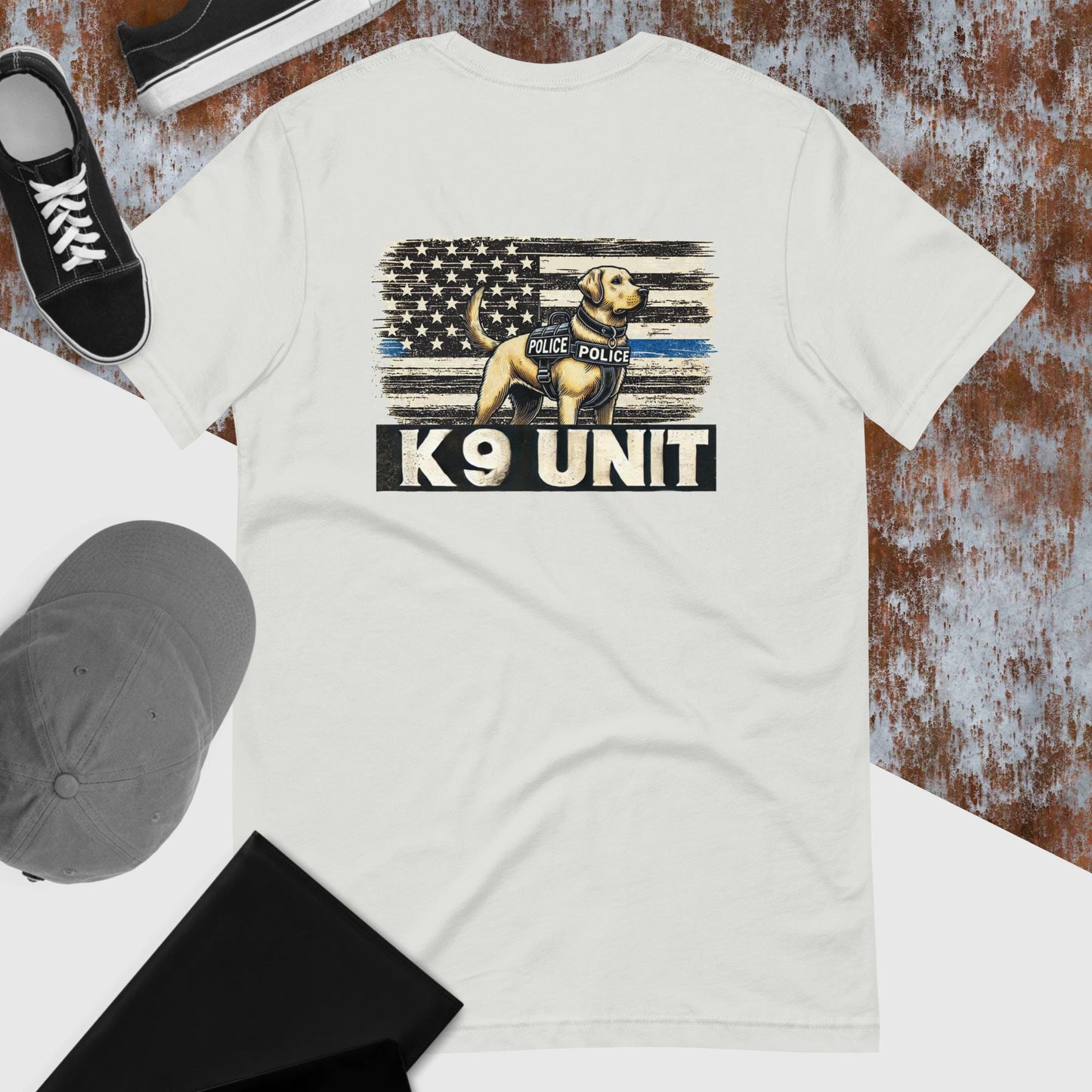 K9 Unit T-Shirt  Police Dog Handler Apparel  Law Enforcement Gift  Yellow Lab