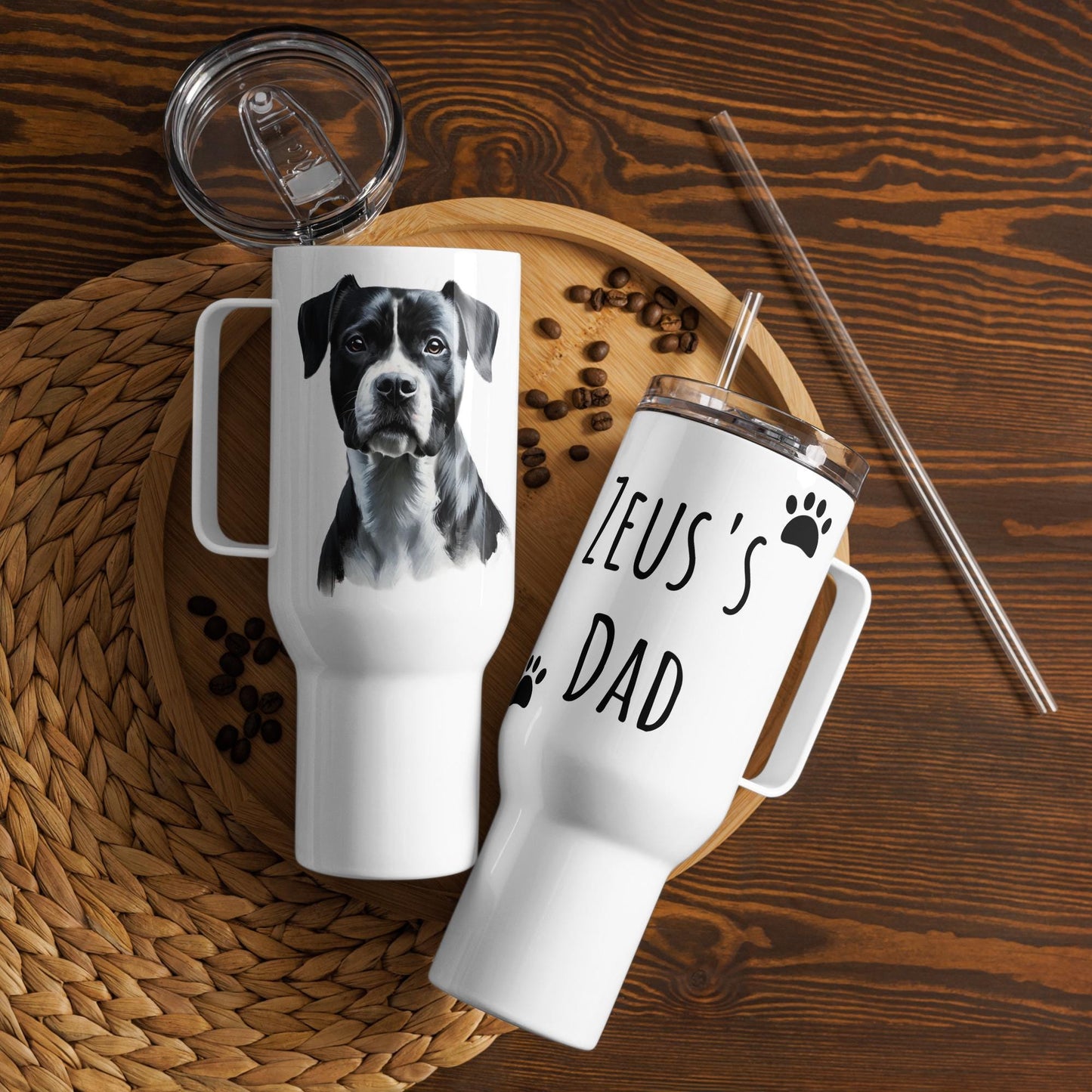 Custom Dog Photo Tumbler, Dog tumbler, Custom Photo Tumbler, Personalized Gifts for Dog Mom, Pet Owner Gift, Personalized Dog Lover Cup