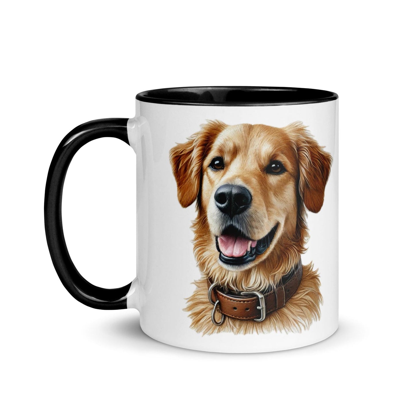 Custom Pet Portrait Ceramic Mug  Personalized Dog or Cat Illustration  [Pet's Name]'s Mom/Dad - Multiple Interior Color Options